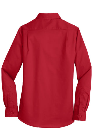 Port Authority Ladies SuperPro Twill Shirt (Rich Red)