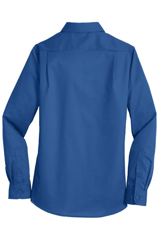 Port Authority Ladies SuperPro Twill Shirt (True Blue)