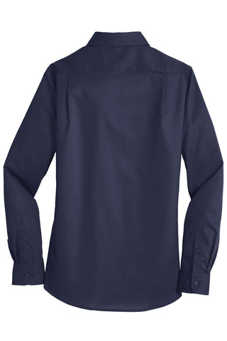 Port Authority Ladies SuperPro Twill Shirt (True Navy)