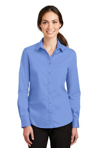 Port Authority Ladies SuperPro Twill Shirt (Ultramarine Blue)