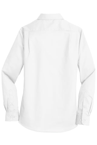 Port Authority Ladies SuperPro Twill Shirt (White)