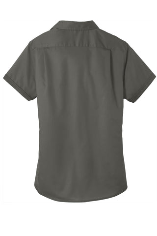 Port Authority Ladies Short Sleeve SuperPro Twill Shirt (Sterling Grey)