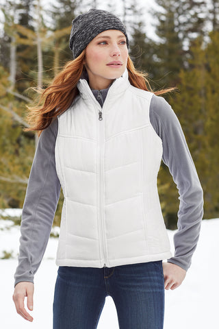 Port Authority Ladies Puffy Vest (Black/ Black)