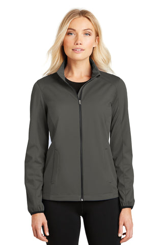 Port Authority Ladies Active Soft Shell Jacket (Grey Steel)