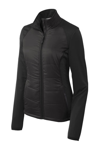 Port Authority Ladies Hybrid Soft Shell Jacket (Deep Black)