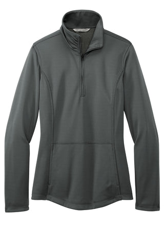 Port Authority Ladies Smooth Fleece 1/4-Zip (Graphite)