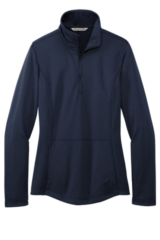 Port Authority Ladies Smooth Fleece 1/4-Zip (River Blue Navy)