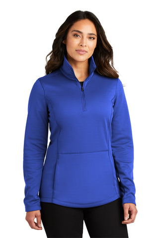 Port Authority Ladies Smooth Fleece 1/4-Zip (True Royal)