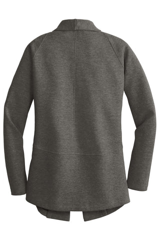 Port Authority Ladies Interlock Cardigan (Charcoal Heather/ Medium Heather Grey)