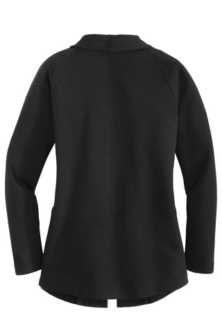 Port Authority Ladies Interlock Cardigan (Deep Black/ Charcoal Heather)