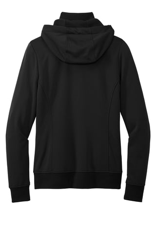 Port Authority Ladies Smooth Fleece Hooded Jacket (Deep Black)