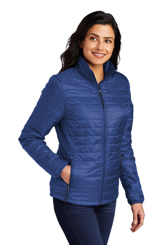 Port Authority Ladies Packable Puffy Jacket (Cobalt Blue)