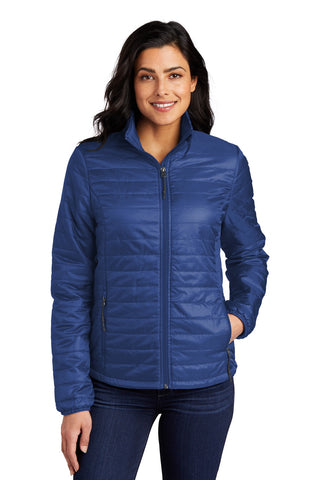 Port Authority Ladies Packable Puffy Jacket (Cobalt Blue)