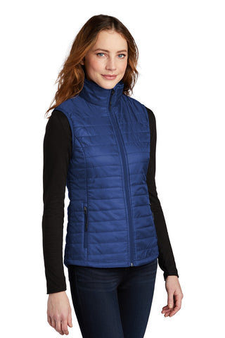 Port Authority Ladies Packable Puffy Vest (Cobalt Blue)