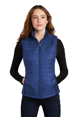 Port Authority Ladies Packable Puffy Vest (Cobalt Blue)