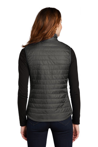 Port Authority Ladies Packable Puffy Vest (Sterling Grey/ Graphite)