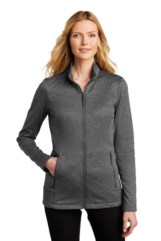 Port Authority Ladies Collective Striated Fleece Jacket (Sterling Grey Heather)