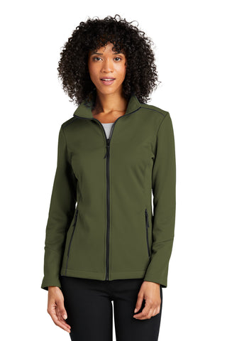 Port Authority Ladies Collective Tech Soft Shell Jacket (Olive Green)