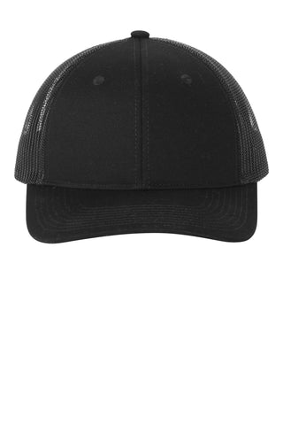 Port Authority Snapback Ponytail Trucker Cap (Black)