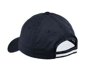 Port Authority Sandwich Bill Cap with Striped Closure (Classic Navy/ White)