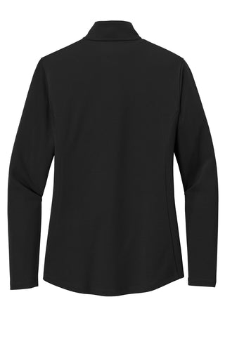 Port Authority Ladies Dry Zone UV Micro-Mesh 1/4-Zip (Deep Black)