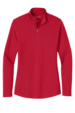 Port Authority Ladies Dry Zone UV Micro-Mesh 1/4-Zip (Rich Red)