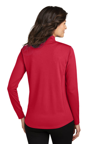 Port Authority Ladies Dry Zone UV Micro-Mesh 1/4-Zip (Rich Red)