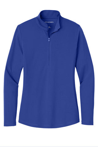 Port Authority Ladies Dry Zone UV Micro-Mesh 1/4-Zip (True Royal)