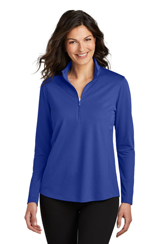 Port Authority Ladies Dry Zone UV Micro-Mesh 1/4-Zip (True Royal)