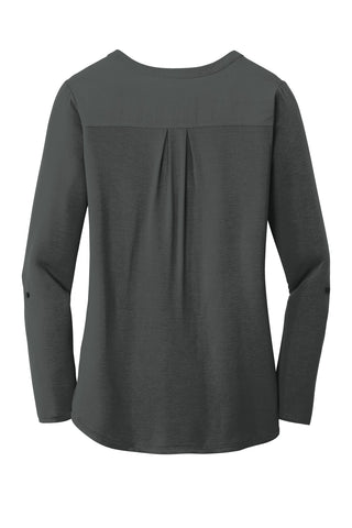 Port Authority Ladies Concept Henley Tunic (Grey Smoke)