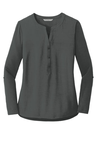 Port Authority Ladies Concept Henley Tunic (Grey Smoke)