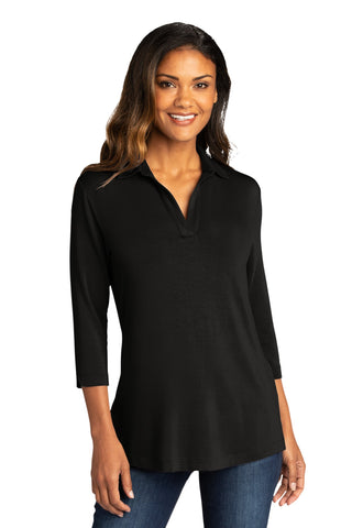 Port Authority Ladies Luxe Knit Tunic (Deep Black)