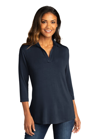 Port Authority Ladies Luxe Knit Tunic (River Blue Navy)