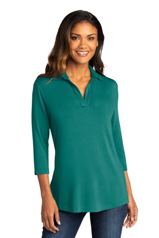 Port Authority Ladies Luxe Knit Tunic (Teal Green)