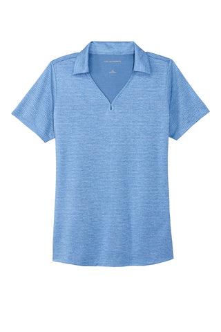 Port Authority Ladies Shadow Stripe Polo (Carolina Blue)