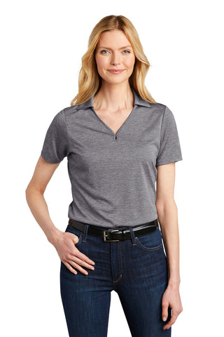 Port Authority Ladies Shadow Stripe Polo (Shadow Grey)