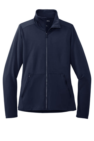 Port Authority Ladies Accord Stretch Fleece Full-Zip (Navy)