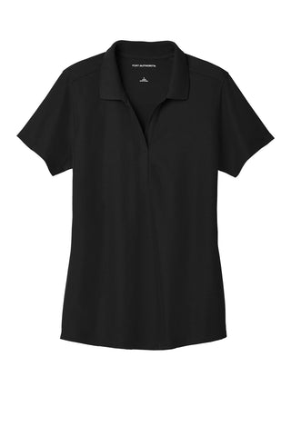 Port Authority Ladies EZPerformance Pique Polo (Black)