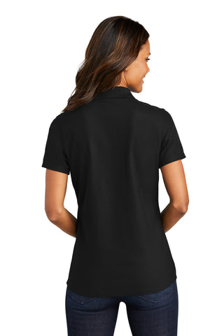 Port Authority Ladies EZPerformance Pique Polo (Black)