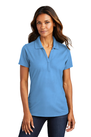 Port Authority Ladies EZPerformance Pique Polo (Carolina Blue)