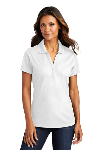 Port Authority Ladies EZPerformance Pique Polo (White)