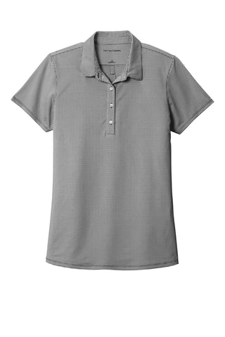 Port Authority Ladies Gingham Polo (Black/ White)