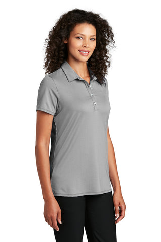 Port Authority Ladies Gingham Polo (Black/ White)