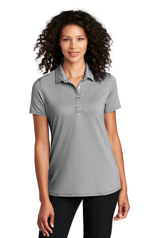 Port Authority Ladies Gingham Polo (Black/ White)