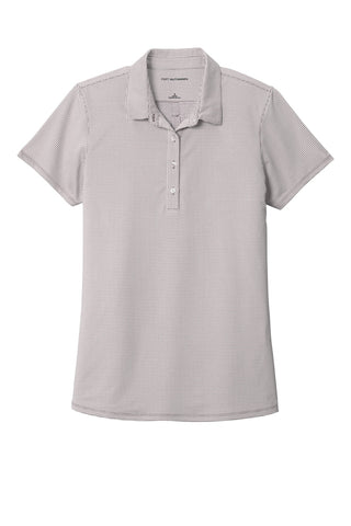 Port Authority Ladies Gingham Polo (Gusty Grey/ White)