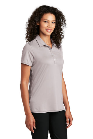 Port Authority Ladies Gingham Polo (Gusty Grey/ White)