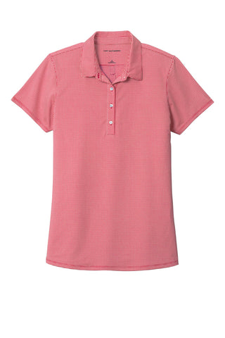 Port Authority Ladies Gingham Polo (Rich Red/ White)