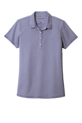 Port Authority Ladies Gingham Polo (True Navy/ White)