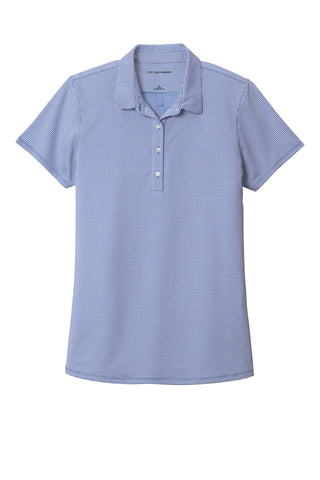 Port Authority Ladies Gingham Polo (True Royal/ White)