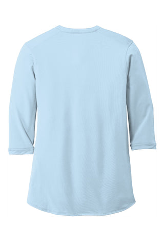 Port Authority Ladies UV Choice Pique Henley (Cloud Blue)